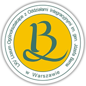 Logo LXV Liceum Ogólnokształcące z Oddziałami Integracyjnymi im. gen. Józefa Bema w Warszawie