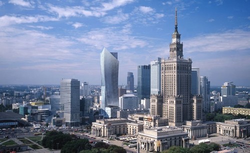 Warszawa - widok na wieżowce